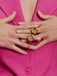 Gold-plated cuff - ring Entreno